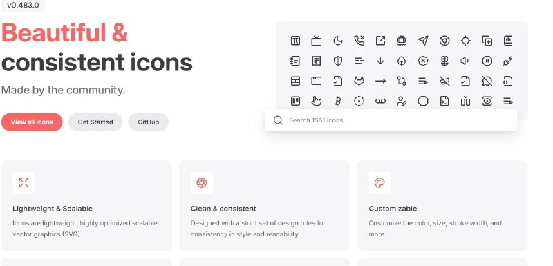 📢 Lucide - 一个开源矢量图标库🏷️ #趣站 #图标资源👉🏻 