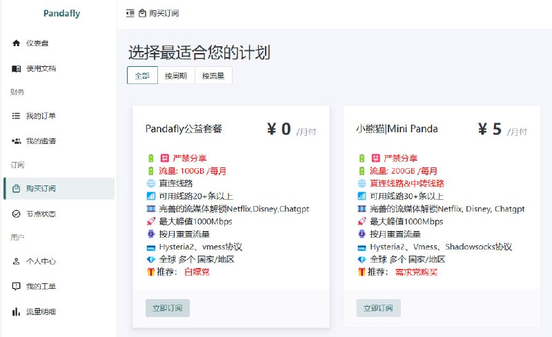 #白嫖机场白嫖 100G 机场套餐白嫖月付套餐，每月100GB流量