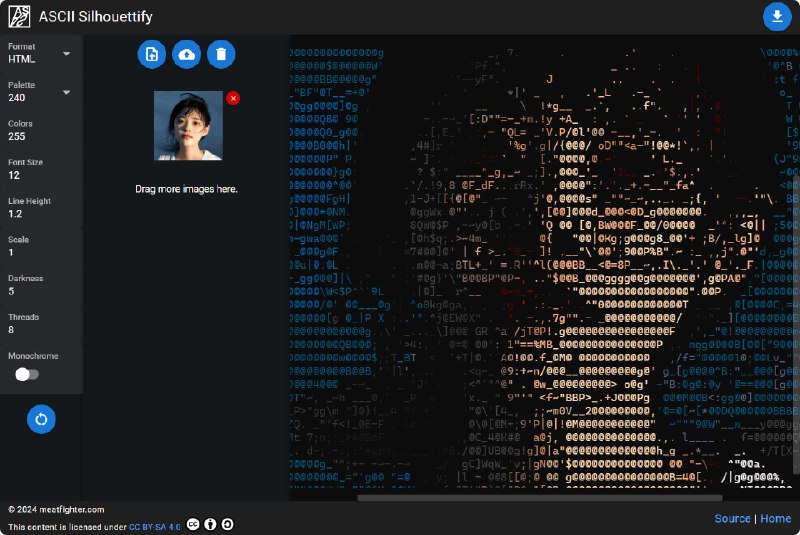 🗣ASCII Silhouettify