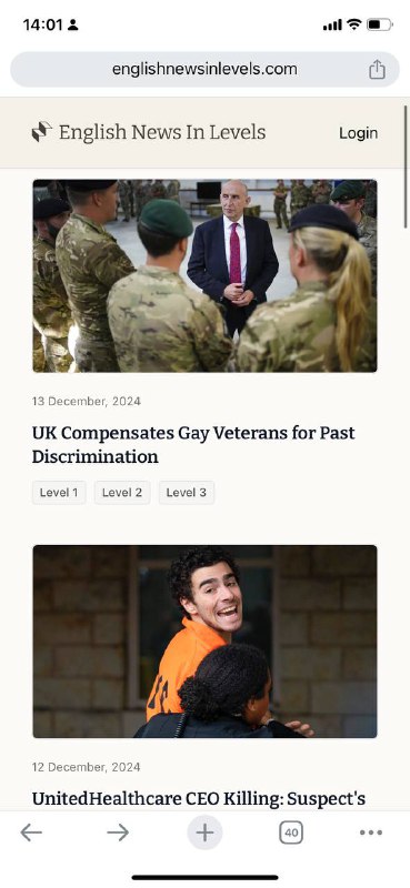 一个非常好用的英语学习网站，将新闻分成了英语学习的等级，适合不同基础的，并且支持下载为pdf，离线学习～