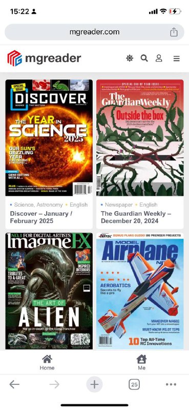 一个免费的外刊下载站，用来学习英语很不错～